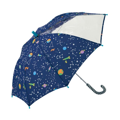 【8月17日までタイムセール】 前が見える１面透明素材のキッズ長傘