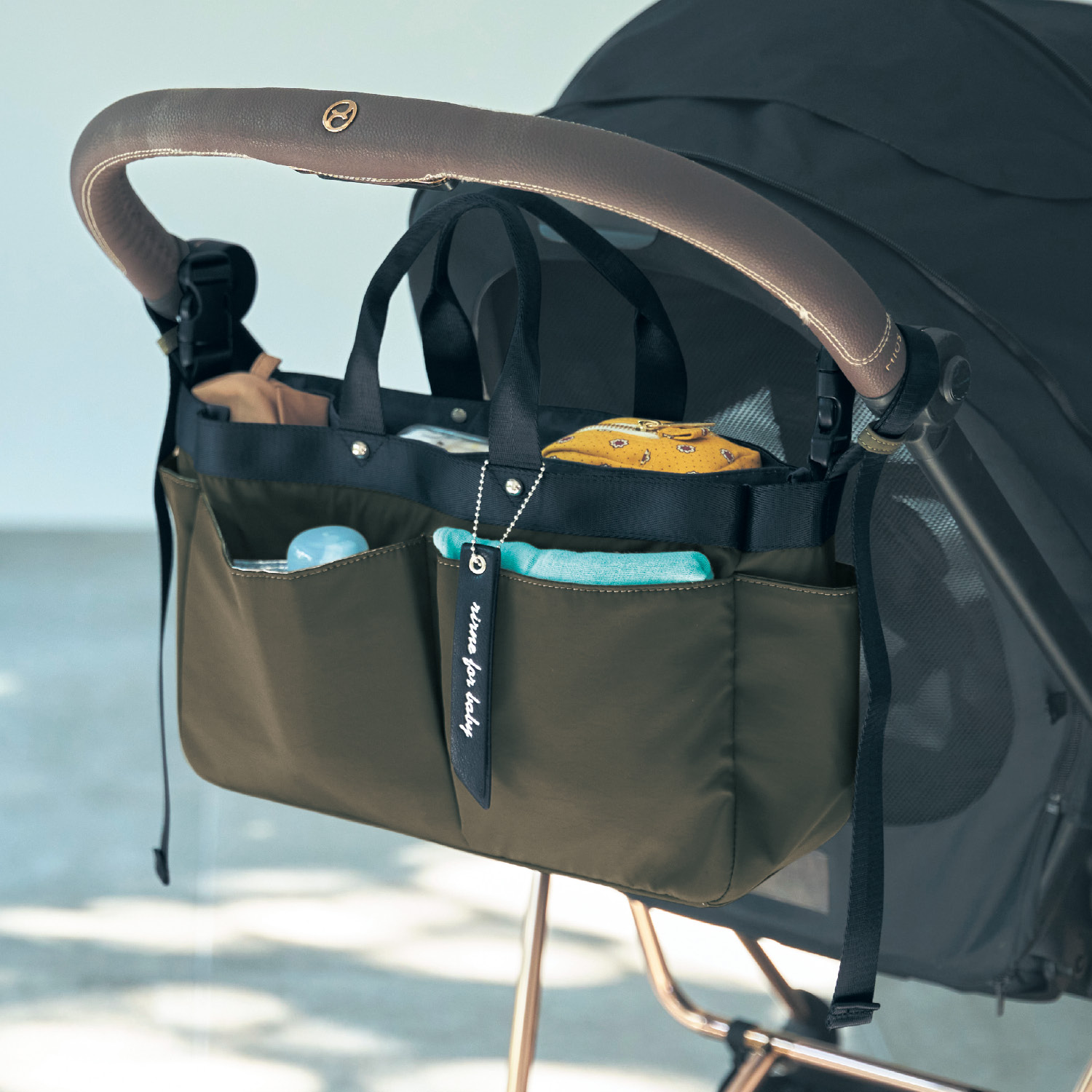 【rirne for baby】取り出しやすくて多収納2WAYベビーカーバッグ 【rirne for baby】取り出しやすくて多収納2WAYベビーカーバッグ