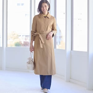 モデル身長168cm／9AR ※写真は撮影用のため着丈+6.5cmになります。