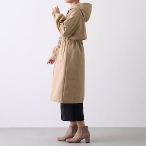 モデル身長168cm／M ※写真は撮影用のため着丈+6cmになります。