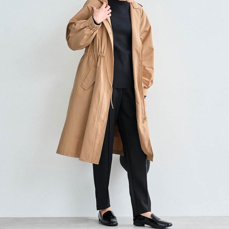 モデル身長170cm／M ※写真は撮影用のため着丈+6cmになります。