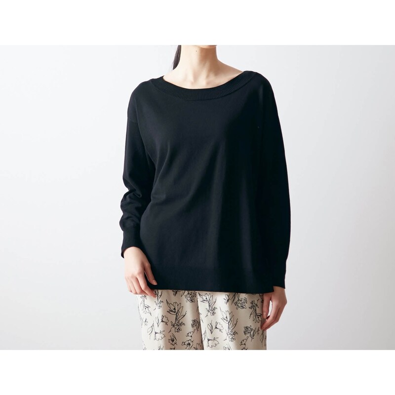 体のラインを拾いにくいボートネックニット 乾燥機ok エスエヌ バイ スタイルノート Sn By Stylenote 通販のベルメゾンネット