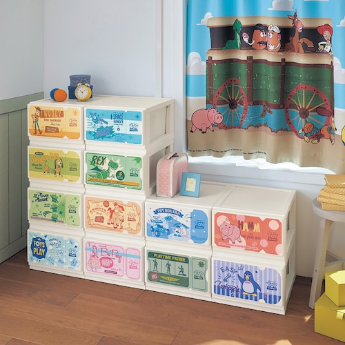 【新柄登場】 並べてかわいい！組み換えもできる収納チェストセット（選べるキャラクター）（ディズニー/Disney）