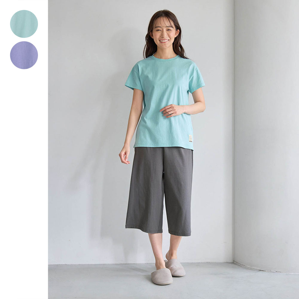 【ジータ/GITA】プチプラ!家族でリンク薄くて涼しいレディース半袖綿素材パジャマ