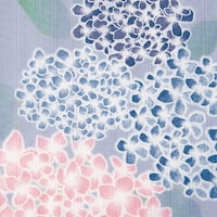 ラベンダー系花柄