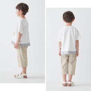ストライプ（旧タイプ）／モデル身長111cm・110サイズ着用