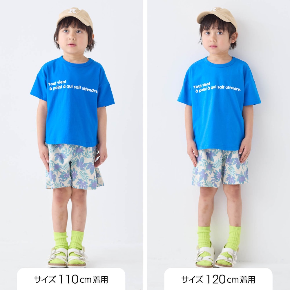 サイズ別着用比較／モデル身長109cm