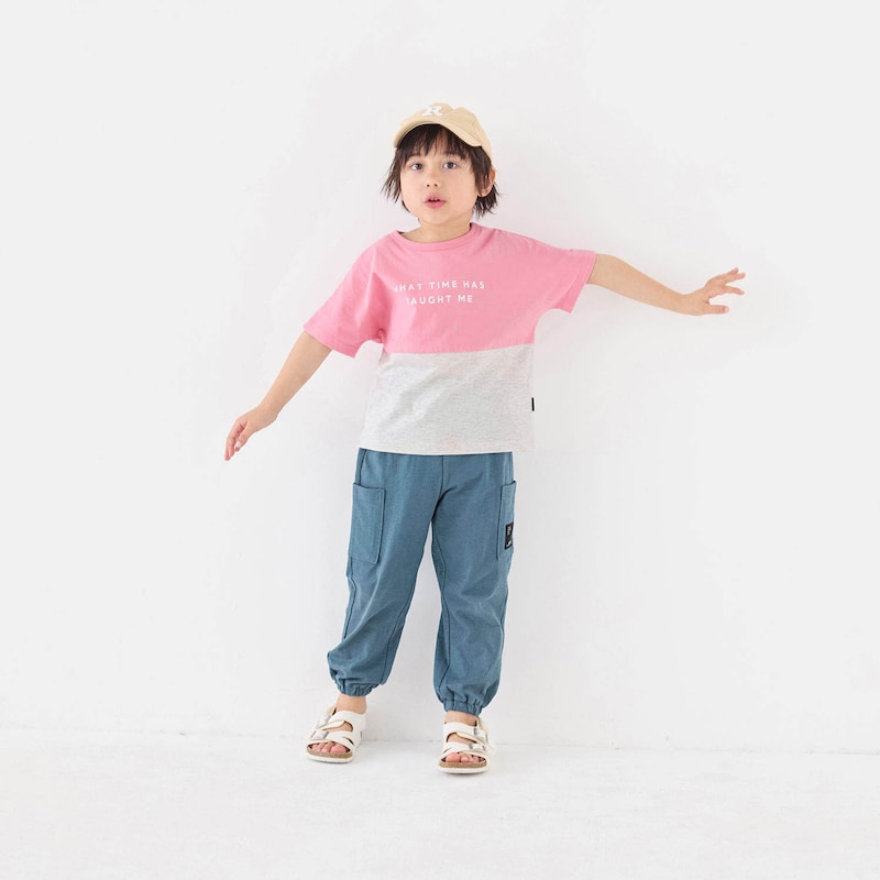 コーラルピンク／モデル身長109cm・サイズ110