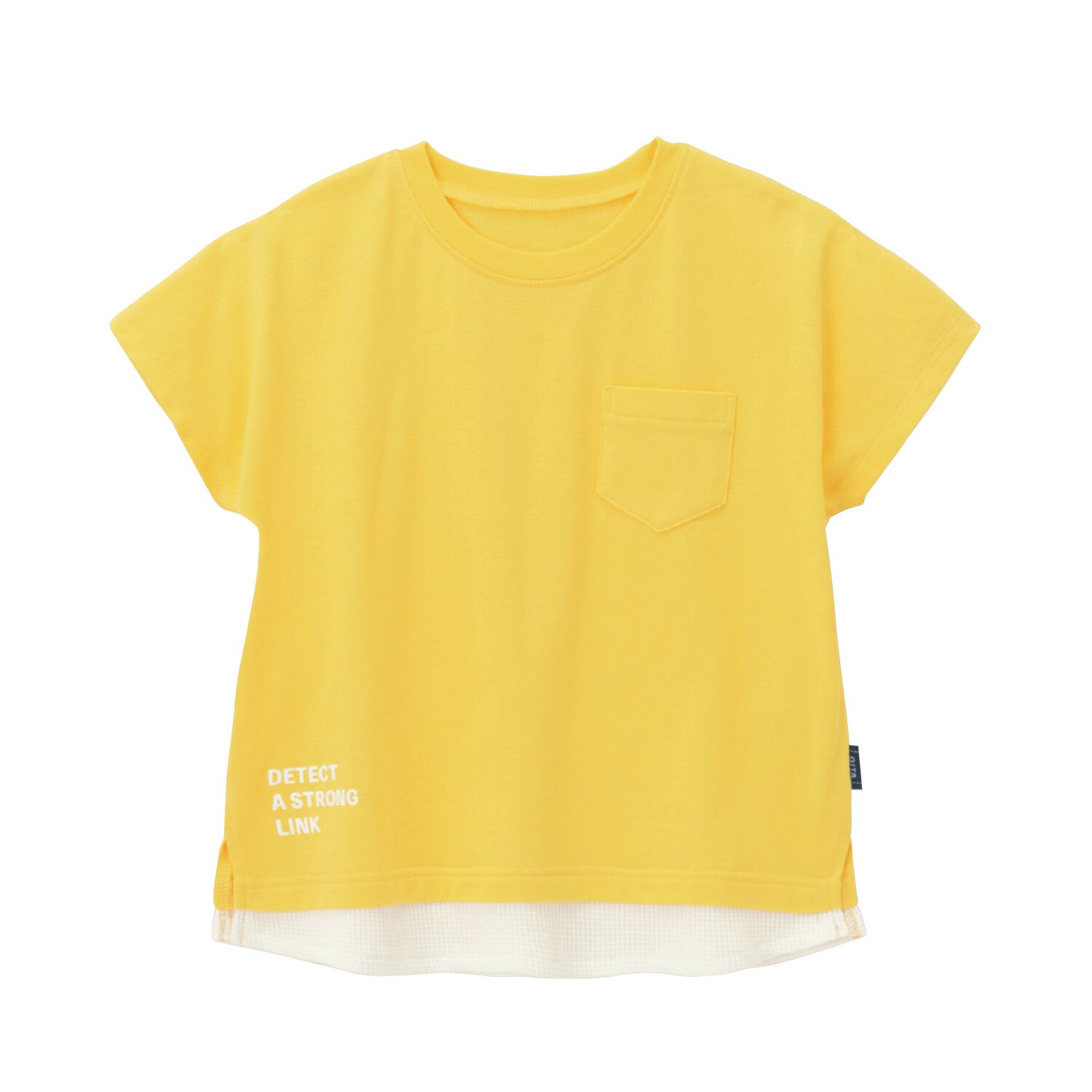 裾フェイクレイヤード半袖Tシャツ 【子供服】 裾フェイクレイヤード半袖Tシャツ 【子供服】