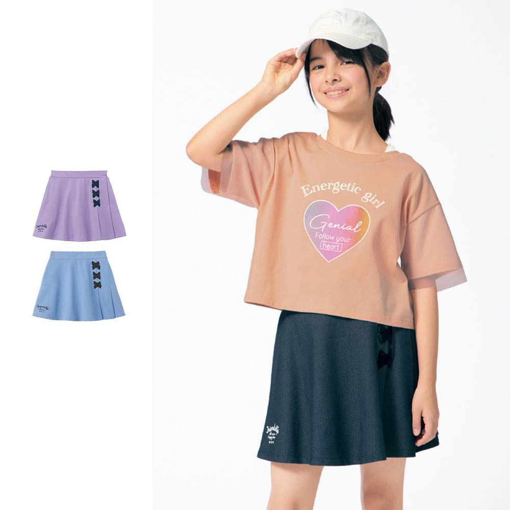 【ベルメゾン】【7月2日までお得】 ラップ風レースアップスカパン 【子供ズボン】