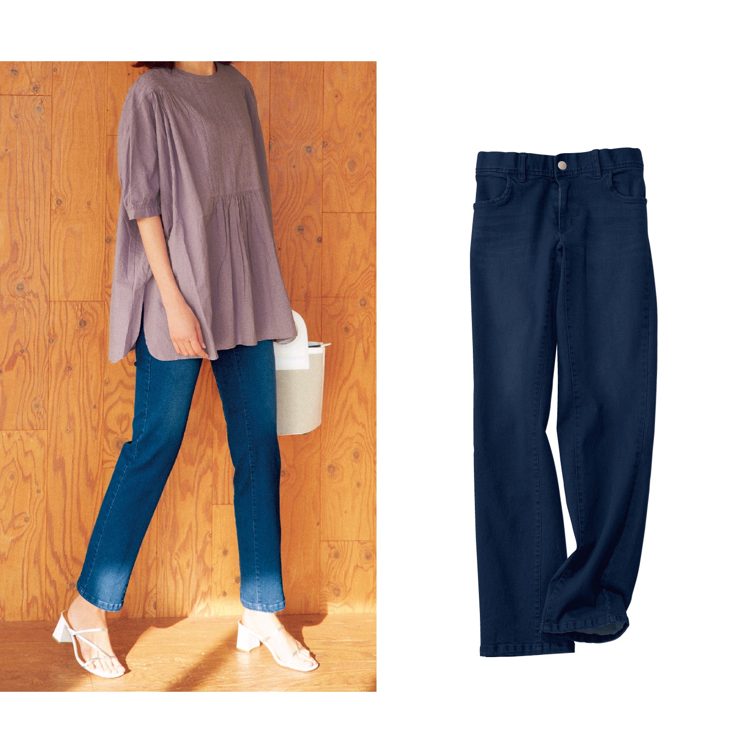 ウエスト ゴム デニムの通販 通販のベルメゾンネット ウエスト ゴム デニムの通販 通販のベルメゾンネット