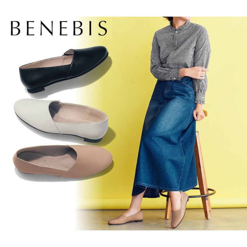 洗える本革シューズ［日本製］（スリッポン）｜(ベネビス/BENEBIS)｜通販のベルメゾンネット