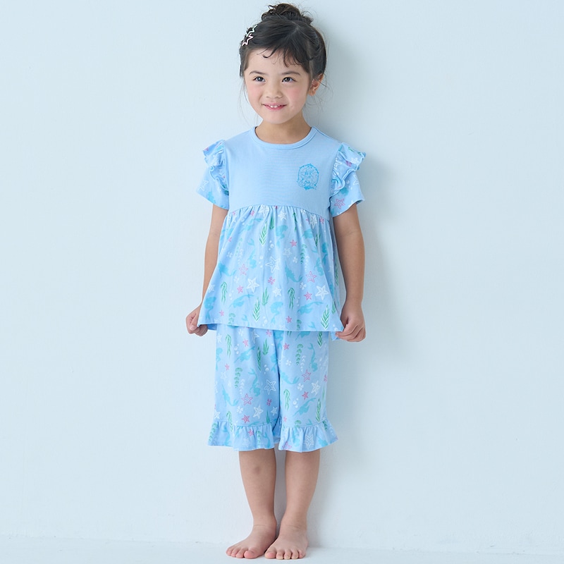 【新柄】アリエル／モデル身長107cm　１１０着用