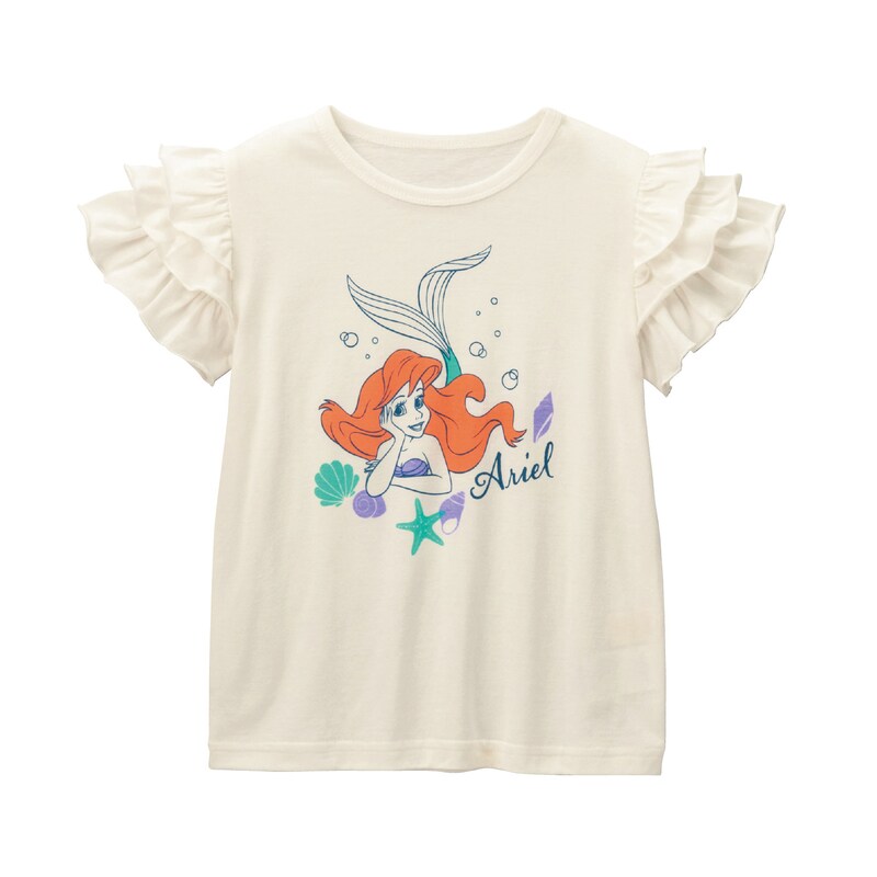 肩3段フリルtシャツ 選べるキャラクター 子供服 ディズニー Disney 通販のベルメゾンネット