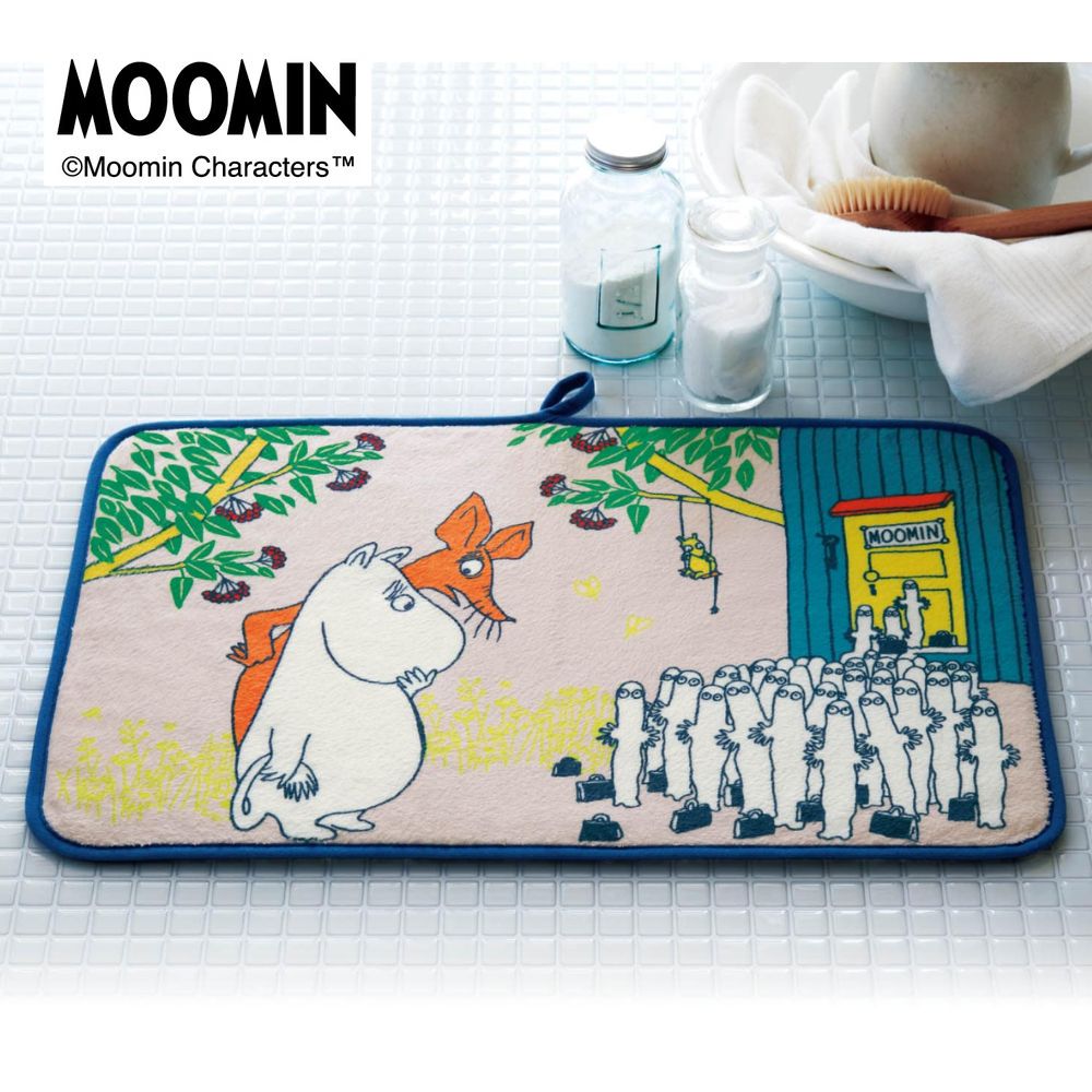 【ムーミン/MOOMIN】ふんわりマイクロファイバーのマルチマット「ムーミン」