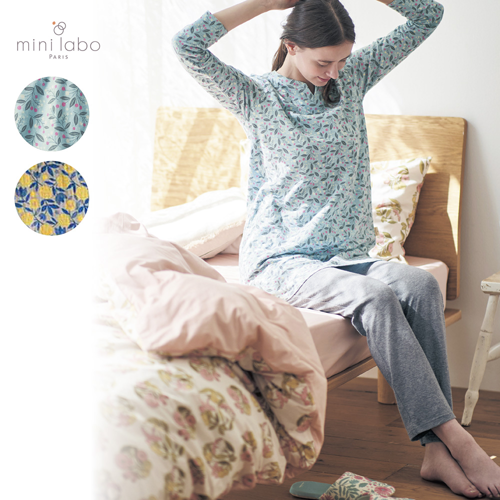 やわらか接結天竺のチュニックパジャマ 「ミニラボ」(ミニラボ/mini labo) やわらか接結天竺のチュニックパジャマ 「ミニラボ」(ミニラボ/mini labo)