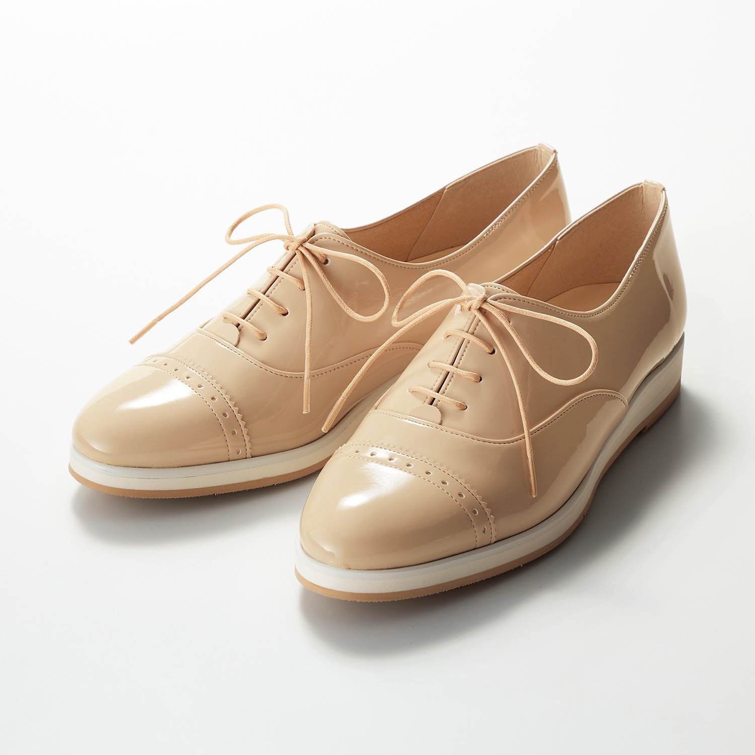 やわらかマニッシュシューズ 24.5 日本製の履きやすい靴 ブラウン