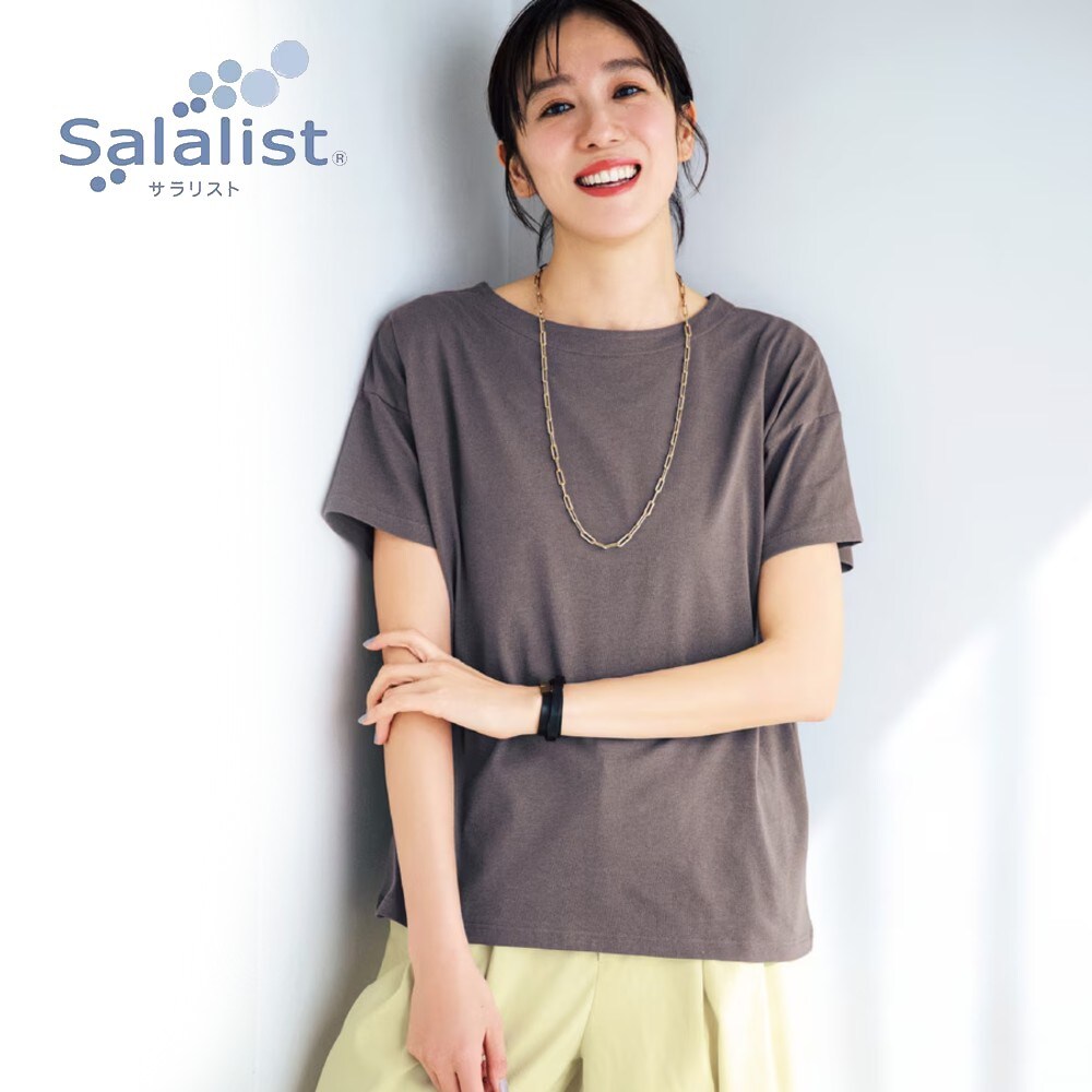 【サラリスト/Salalist】【新色追加】 サラッと快適・綿混ゆったりシルエットTシャツ【抗菌防臭】