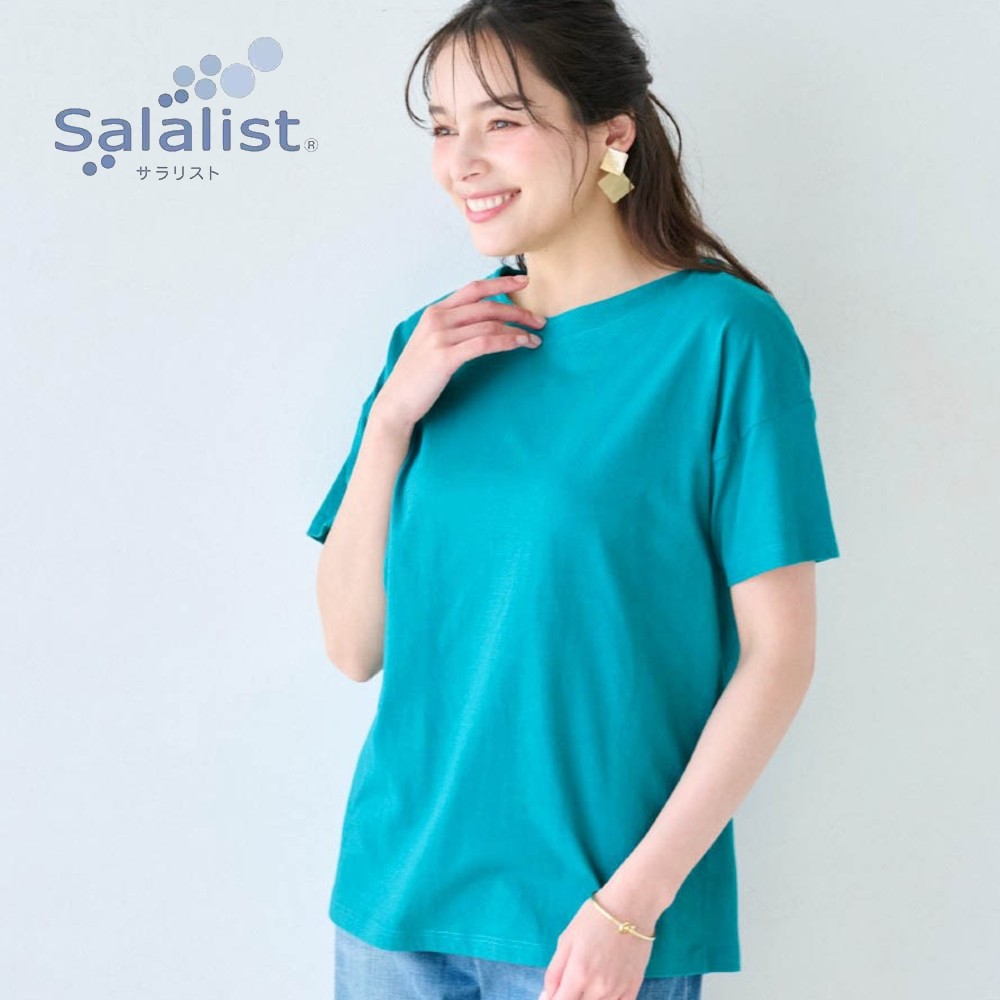 【サラリスト/Salalist】サラッと快適・綿混ゆったりシルエットTシャツ【抗菌防臭】
