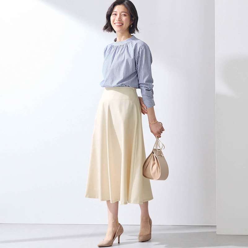 モデル身長168cm／64-91・総丈73cm　※写真は撮影用のため総丈+8cmになります。