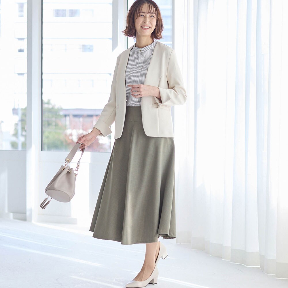 モデル身長169cm／64-91・総丈73cm ※写真は撮影用のため総丈+8cmになります。