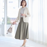 モデル身長169cm／64-91・総丈73cm ※写真は撮影用のため総丈+8cmになります。