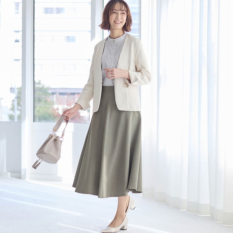 モデル身長169cm／64-91・総丈73cm ※写真は撮影用のため総丈+8cmになります。