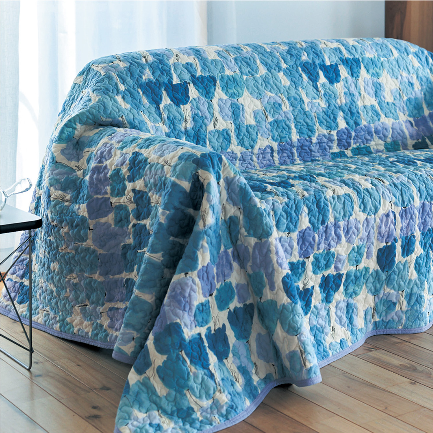 【ベルメゾン】綿素材を使ったくったりマルチカバー・ソファーカバー