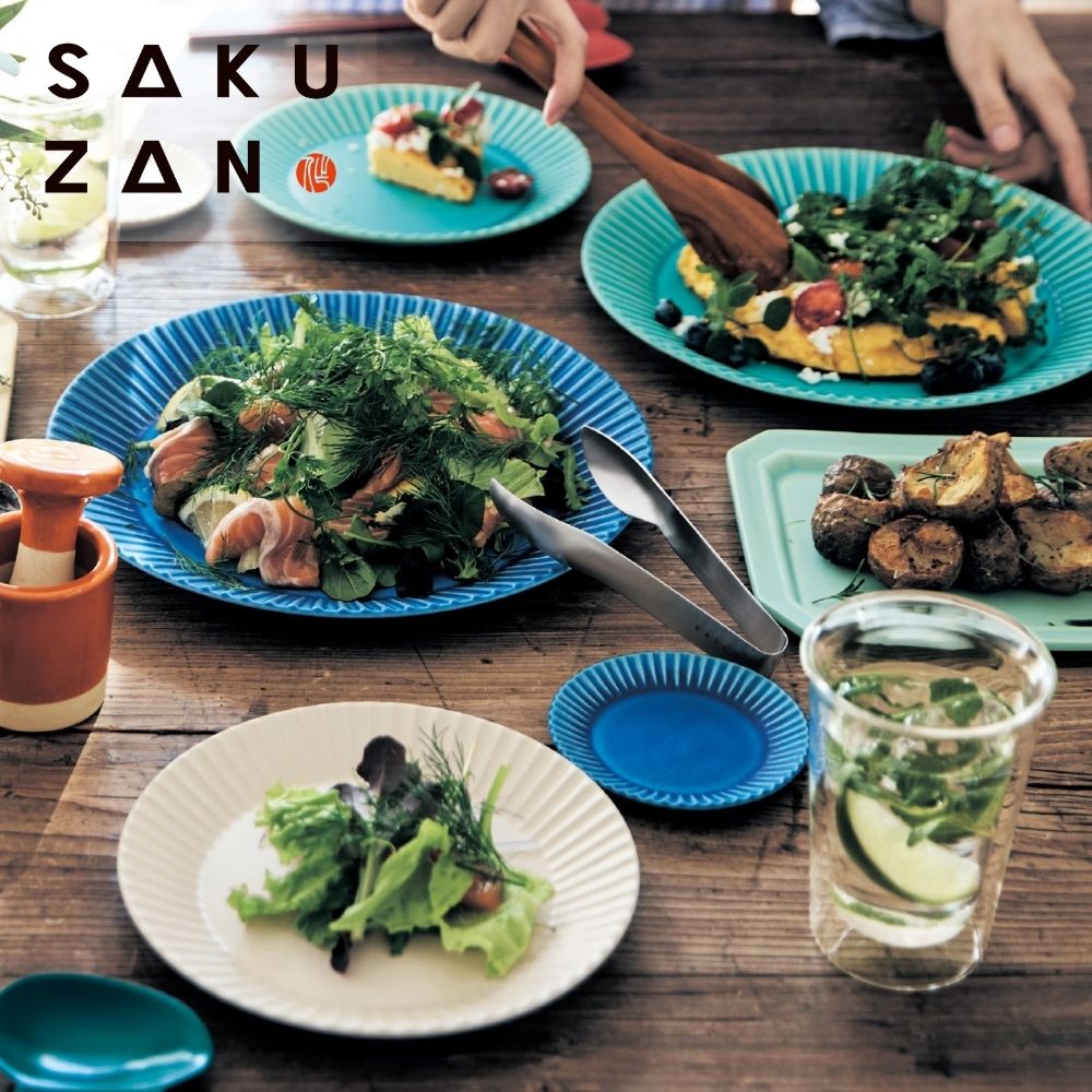 【作山窯/SAKUZAN】美濃焼 SAKUZAN / サクザン「Stripe」 プレート 【電子レンジ対応】