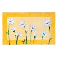 のびやかなデイジー柄が玄関を明るくしてくれます/約45×75cm