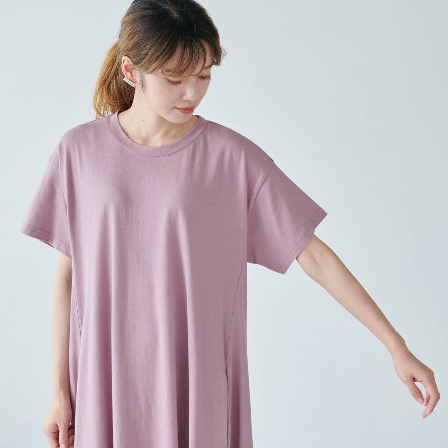 1枚でさまになるtシャツロングワンピース 汗染み防止 Uv加工 綿100 イットマイセルフ It Myself 通販のベルメゾンネット 1枚でさまになるtシャツロングワンピース 汗染み防止 Uv加工 綿100 イットマイセルフ It Myself 通販のベルメゾンネット