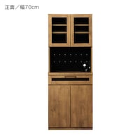 味のある木目調が魅力のキッチンボード　※キッチンカウンターは別ページにて販売