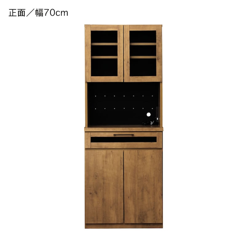 味のある木目調が魅力のキッチンボード　※キッチンカウンターは別ページにて販売