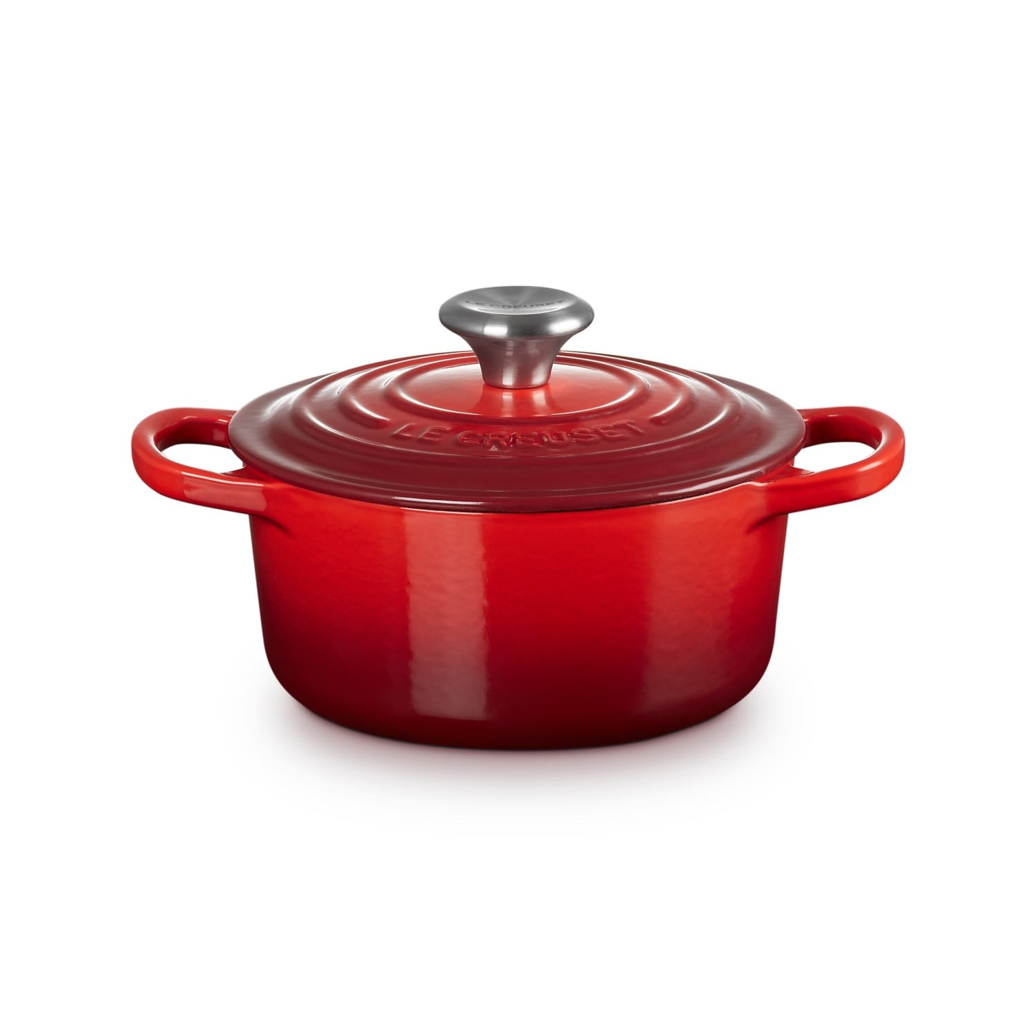 ル・クルーゼ (Le Creuset) ココット・ロンド チェリーレッド 24cm 2501-