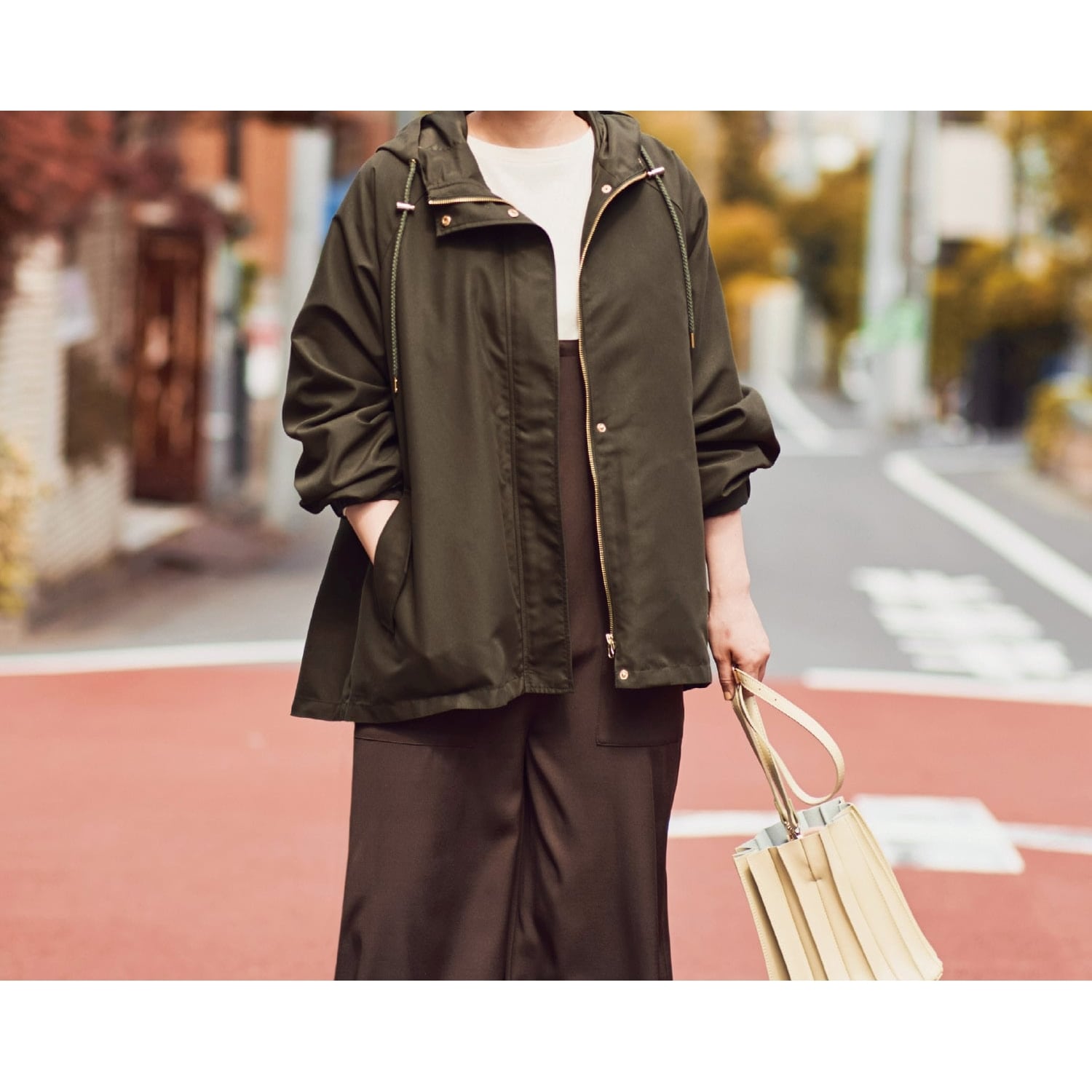 3seasonsコート【撥水加工】【ライナー付き】 ＜グレージュ／カーキ 
