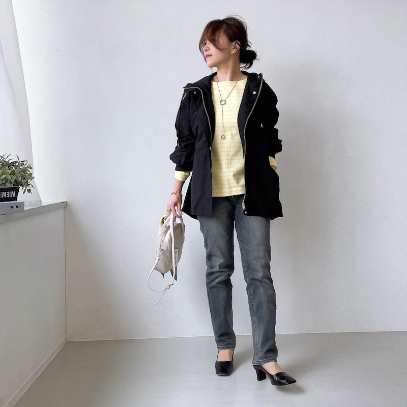 コーディネート例　スタッフ身長151cm