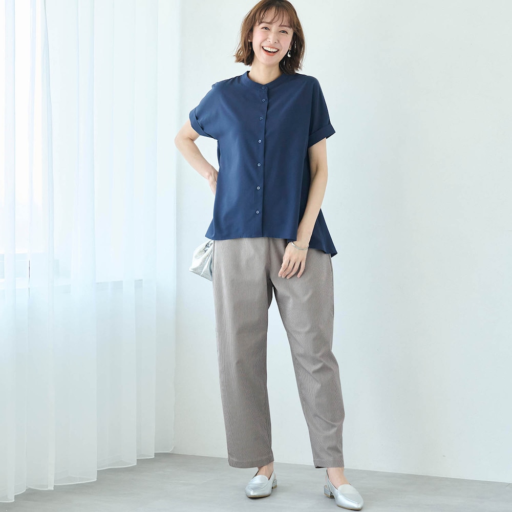 モデル身長169cm／M　※写真は撮影用のため股下+6cmになります。