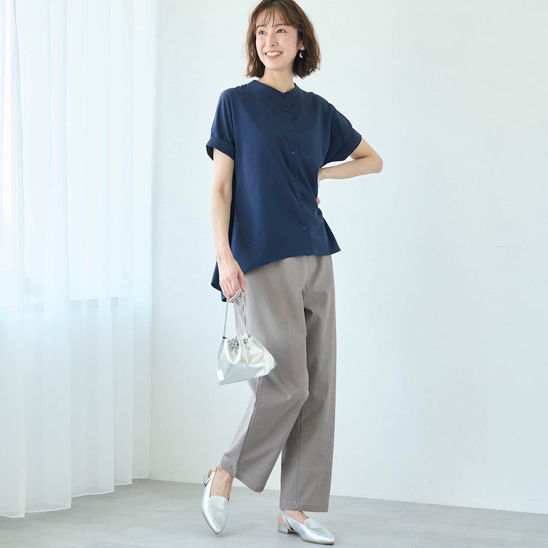 モデル身長169cm／M　※写真は撮影用のため股下+6cmになります。