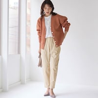 モデル身長170cm／M　※写真は撮影用のため股下+6cmになります。