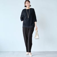 モデル身長169cm／M　※写真は撮影用のため股下+6cmになります。