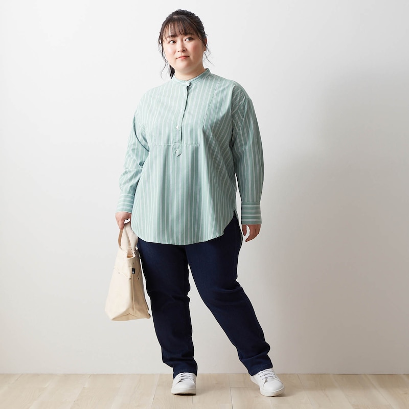 レディース　柄シャツ肩パッド入り　2Lから3L