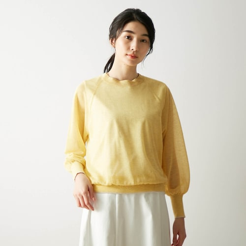 【3月31日(金)販売終了】 透け感のある前後２ＷＡＹニット
