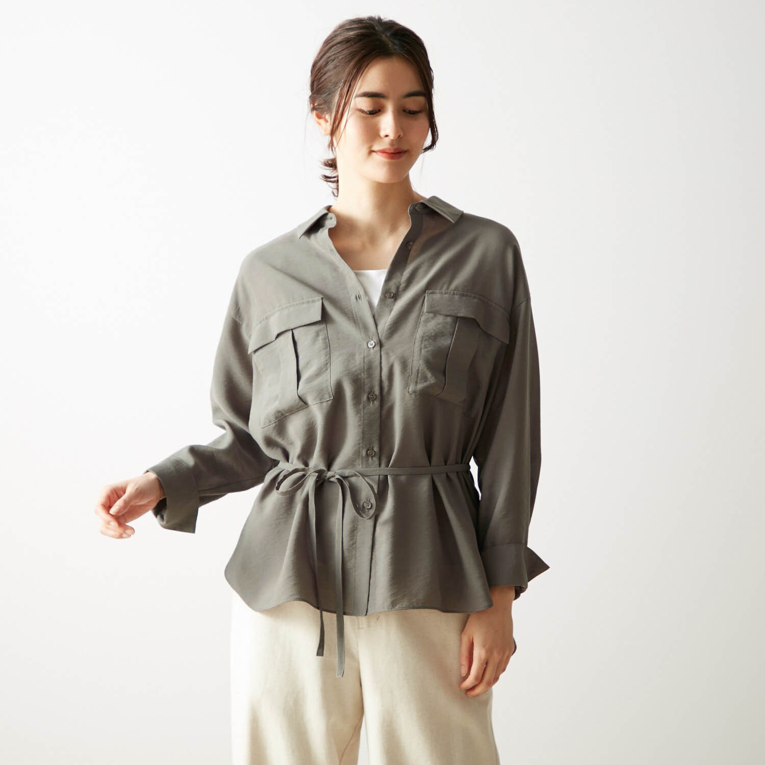 サファリシャツジャケット 接触冷感 エスエヌ バイ スタイルノート Sn By Stylenote 通販のベルメゾンネット