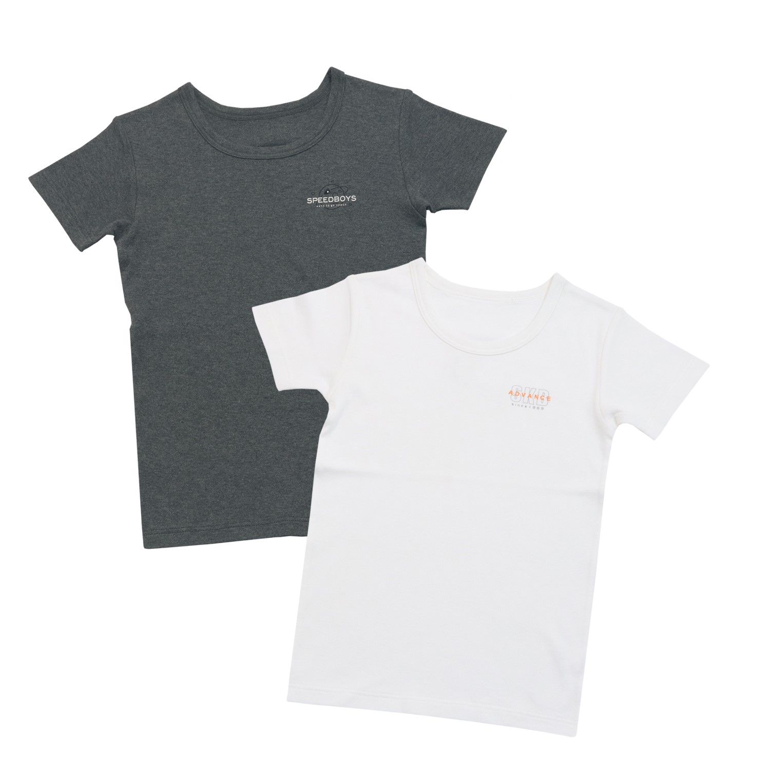 【SOKY】2枚組スムース半袖シャツ(秋冬・通園通学)【子供】 【SOKY】2枚組スムース半袖シャツ(秋冬・通園通学)【子供】