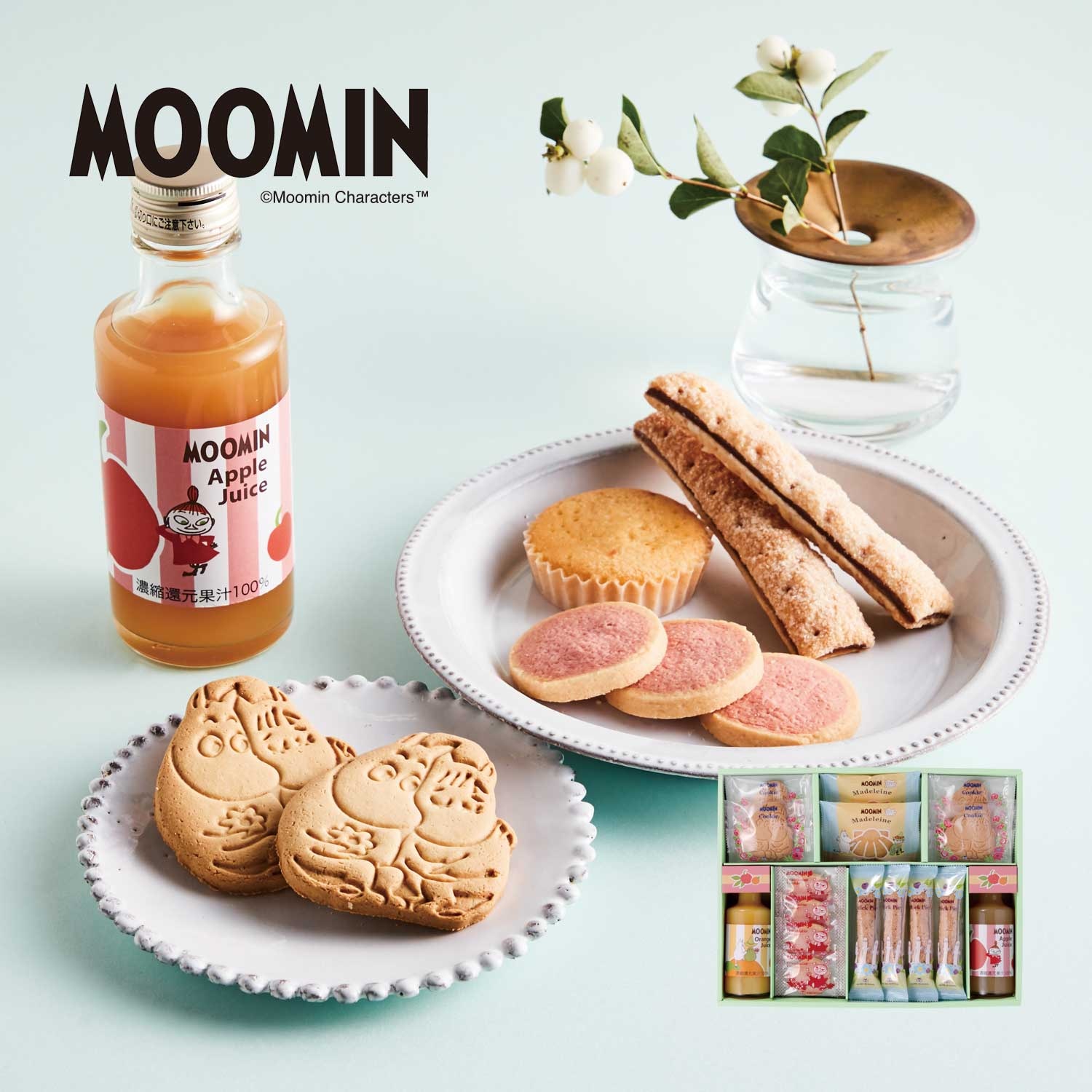 【ムーミン/MOOMIN】【送料無料】 ジュース&スイーツ16点セット