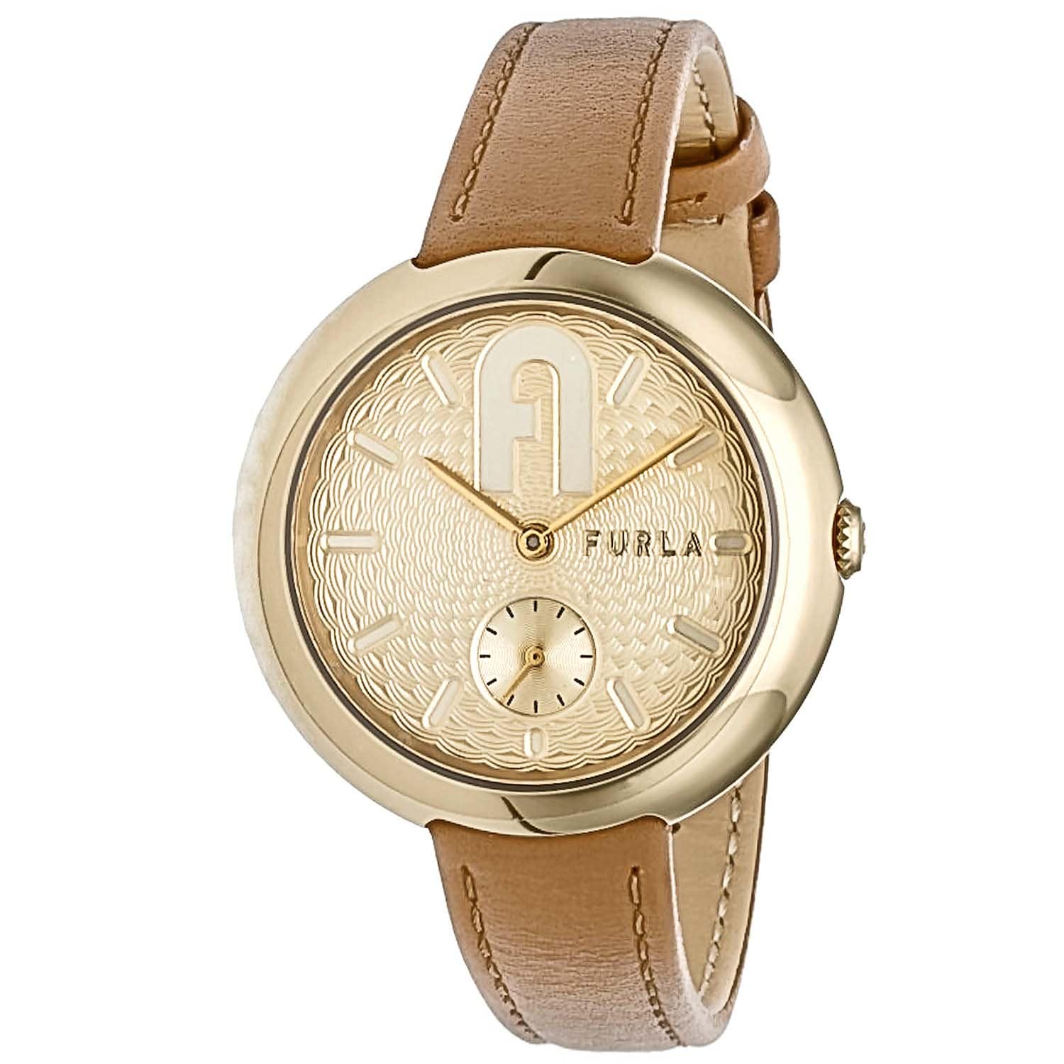 【フルラ/FURLA】本革ベルトロゴモチーフ腕時計