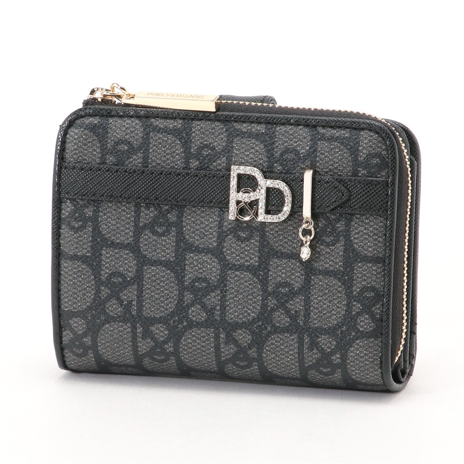 【ピンキー & ダイアン/PINKY & DIANNE】本革使いL字ファスナー二つ折り財布