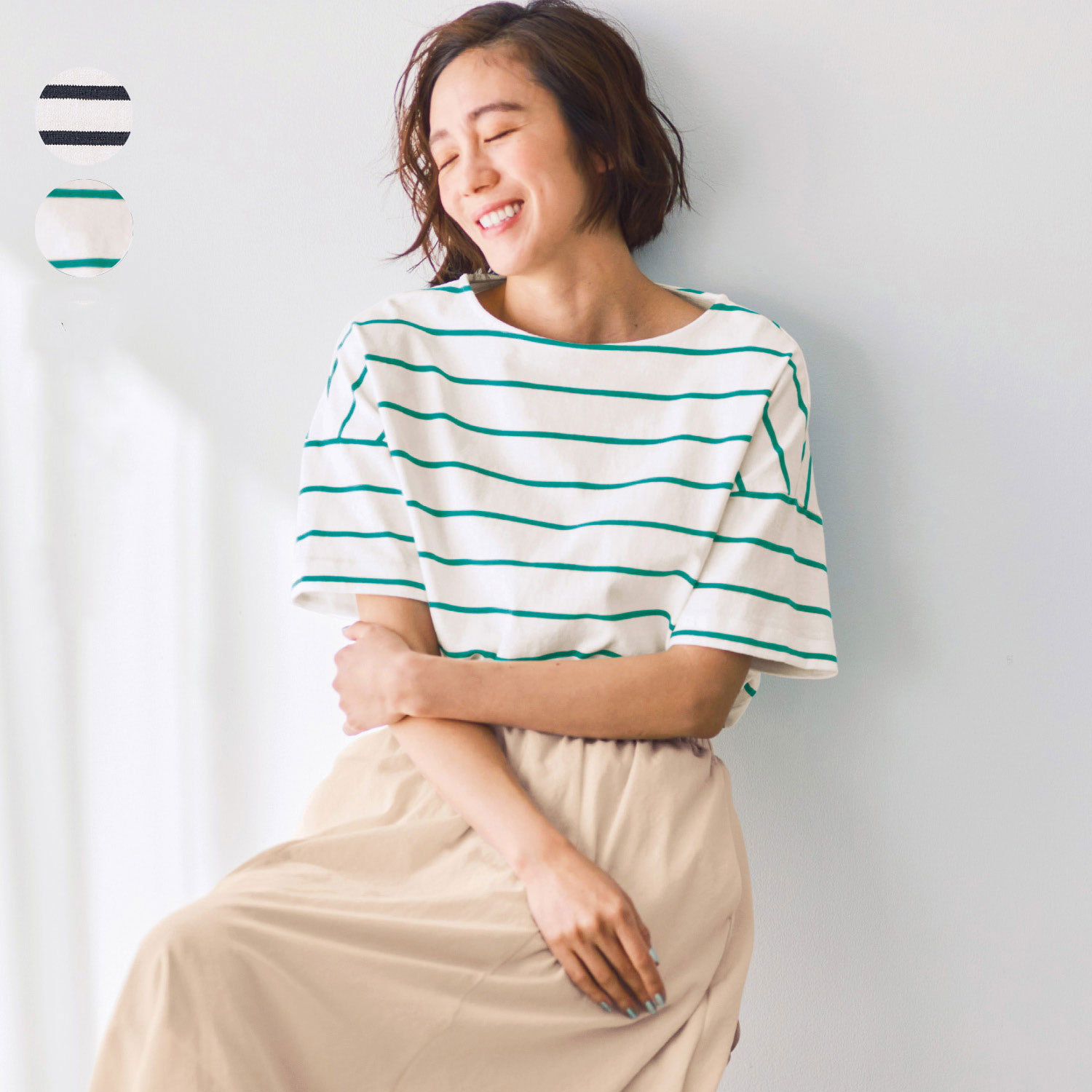 綿100 マイニチボーダーtシャツ ナチュラル スタンダード Natural Standard 通販のベルメゾンネット 綿100 マイニチボーダーtシャツ ナチュラル スタンダード Natural Standard 通販のベルメゾンネット