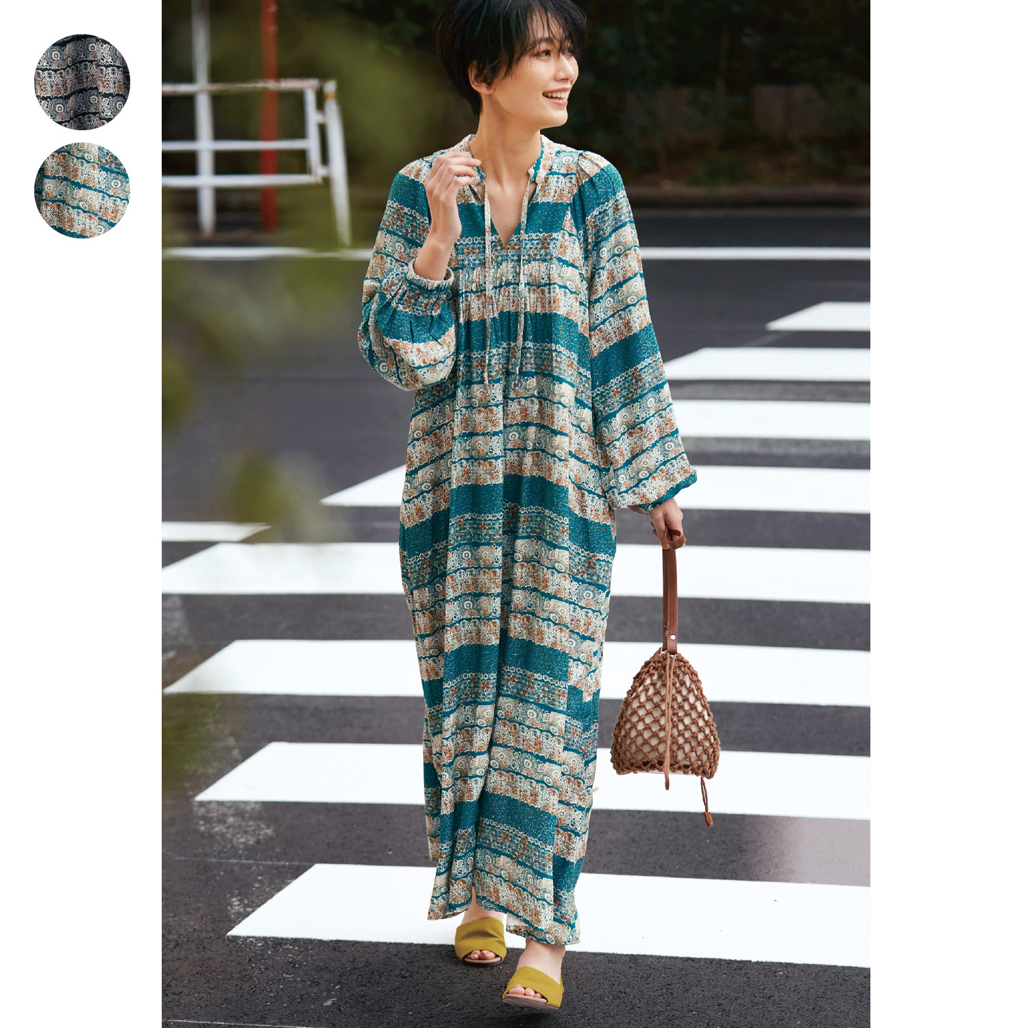 プリントワンピース ナチュラル スタンダード Natural Standard 通販のベルメゾンネット プリントワンピース ナチュラル スタンダード Natural Standard 通販のベルメゾンネット