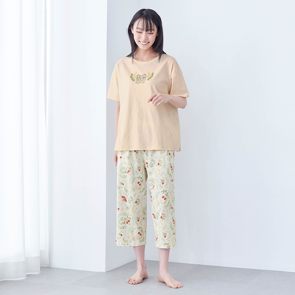 【新柄登場】ゆったり動きやすく部屋着にも◎ 家族でリンクレディーススラブ天竺半袖パジャマ(選べるキャラクター)(ディズニー/Disney) 【新柄登場】ゆったり動きやすく部屋着にも◎ 家族でリンクレディーススラブ天竺半袖パジャマ(選べるキャラクター)(ディズニー/Disney)